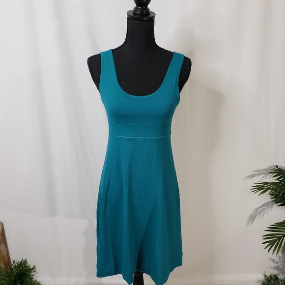 EASTERN MOUNTAIN TEAL SPORTS DRESS - SIZE SMALL - Picture 1 of 9